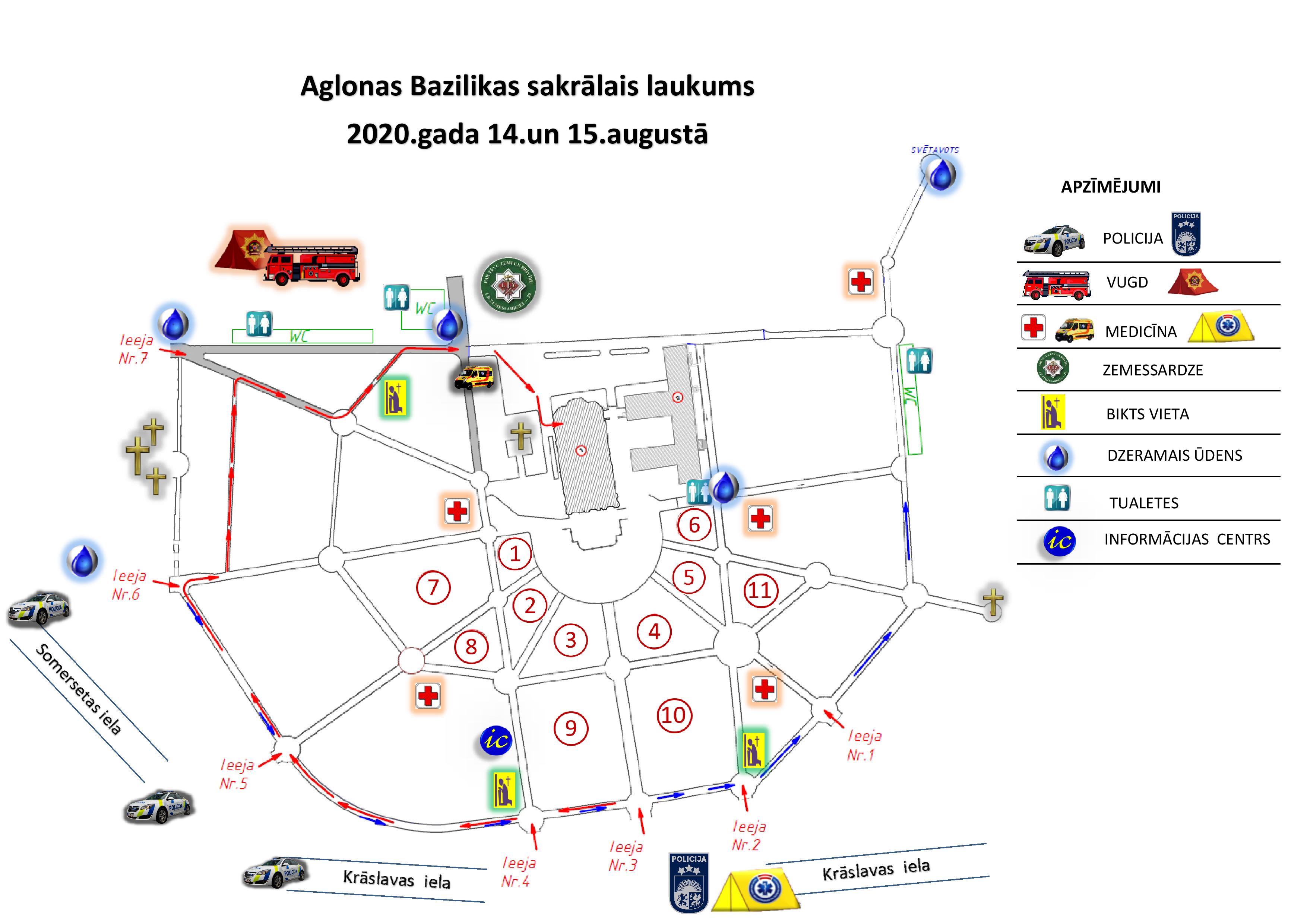 bazilikas sakralais laukums