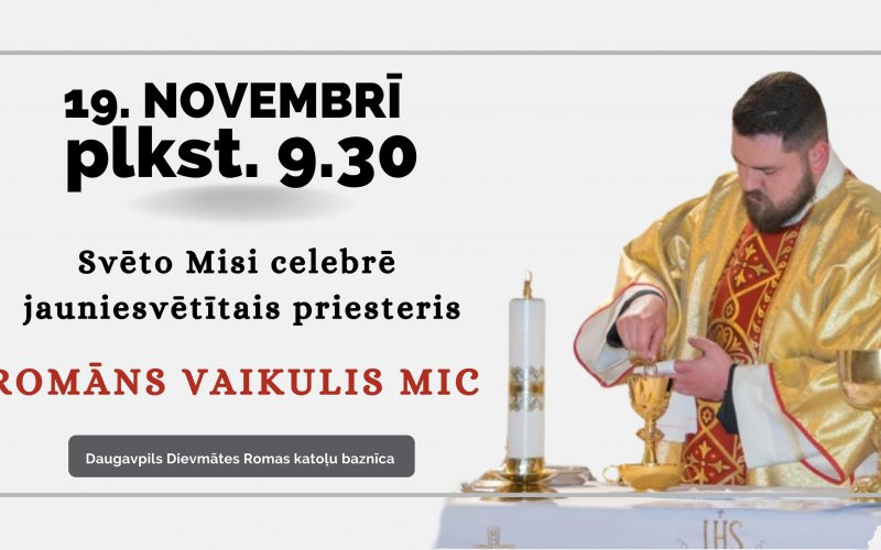 Primīcijas Sv.Mise un jaunā priestera svētība